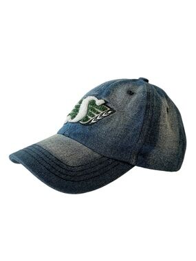 Saskatchewan Roughriders CFL Vintage Wash Denim Baseball Cap